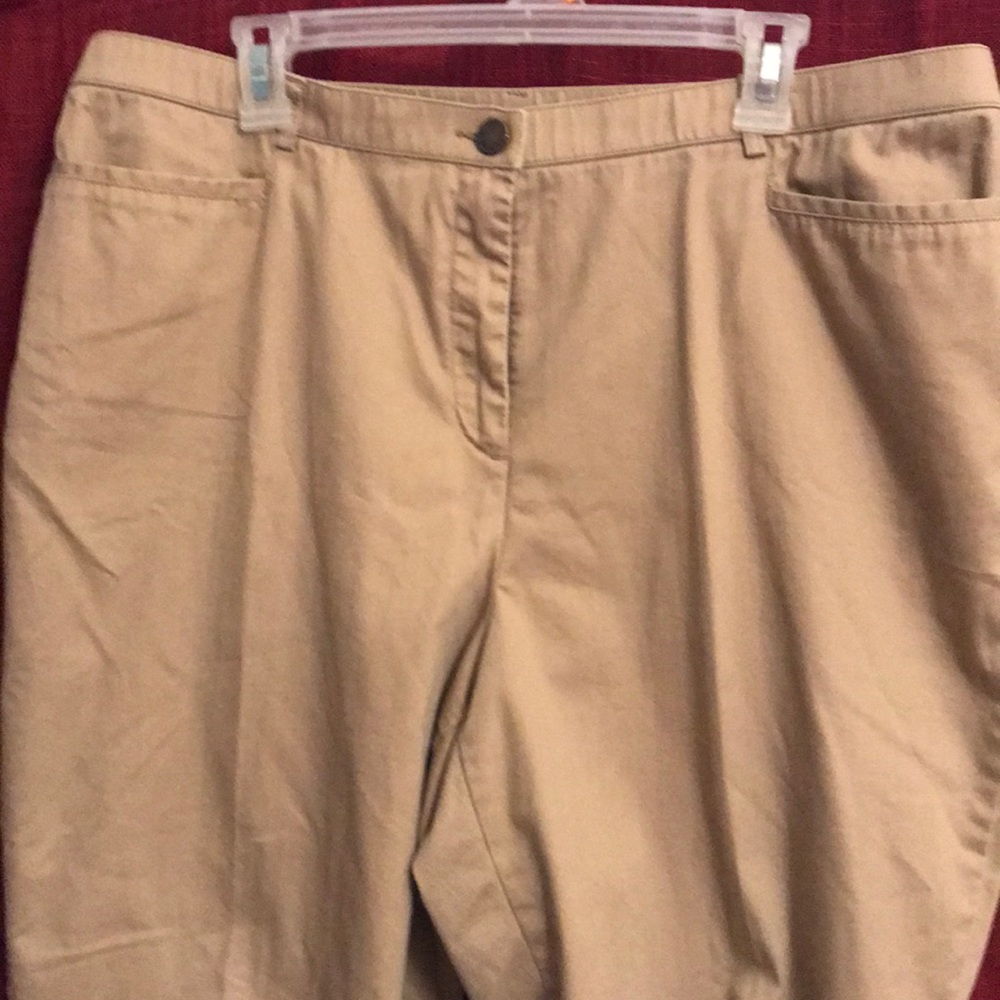 Khaki Capri pants size 18 think